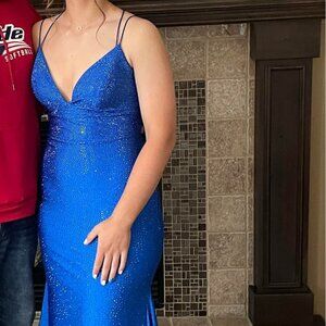 Sherri Hill Royal Blue Prom Dress